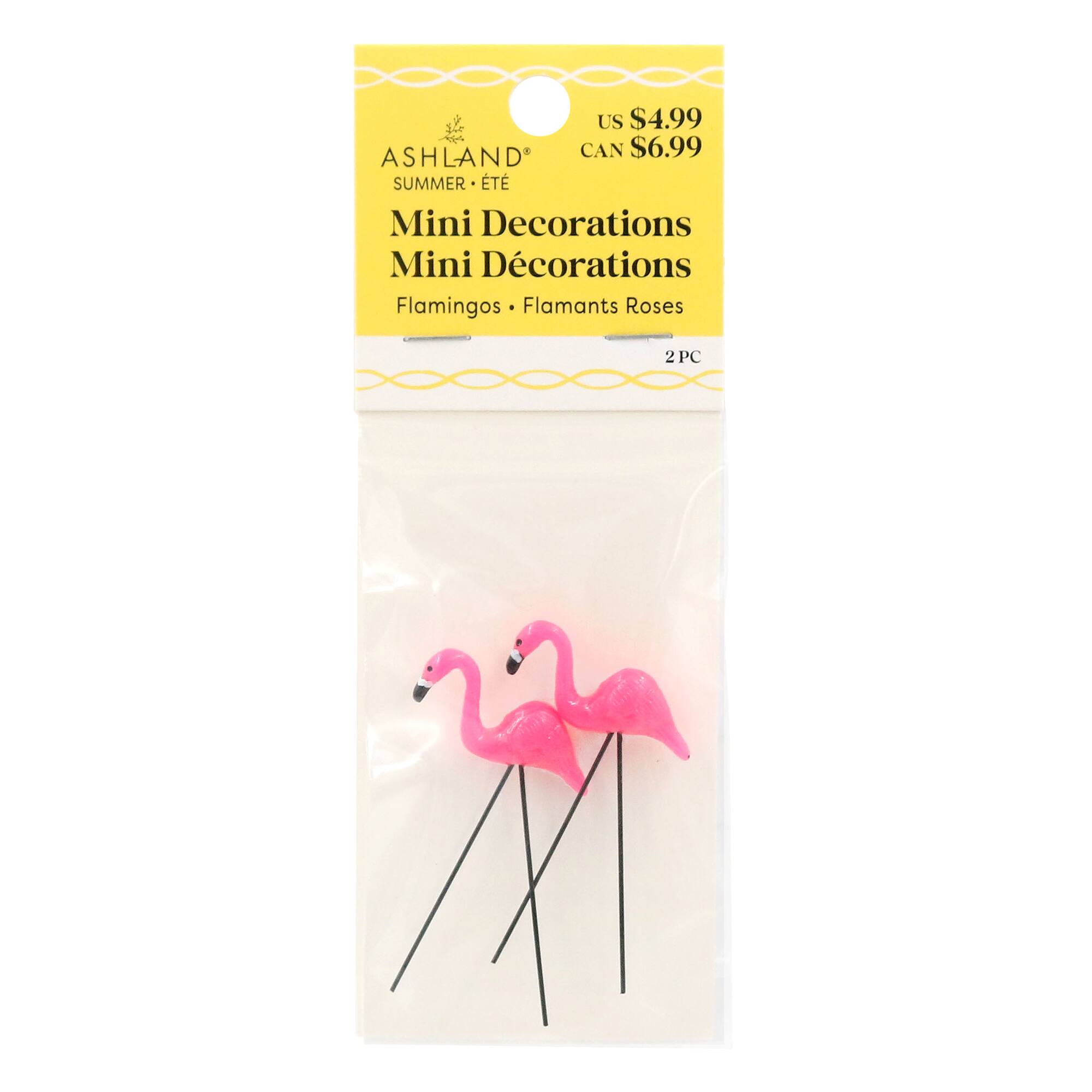 Mini Flamingo Decorations, 2ct. by Ashland®